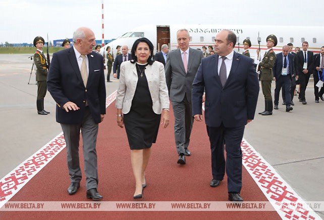 Президент Грузии прибыла в Беларусь