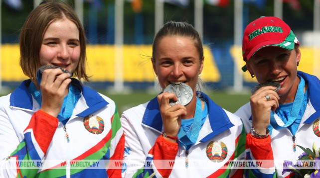 Команда лучниц завоевала для Беларуси вторую медаль II Европейских игр, став серебряным призером