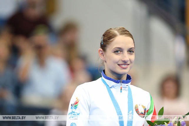 Белоруска Анна Гончарова стала бронзовым призером в прыжках на батуте на II Европейских играх