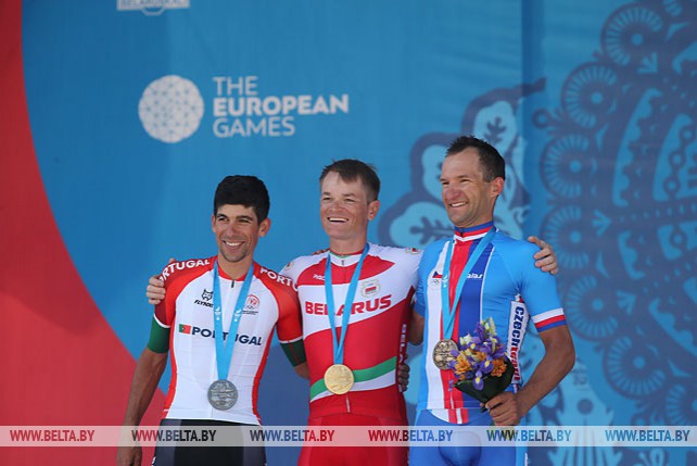 Белорусский велосипедист Василий Кириенко выиграл гонку с раздельным стартом на II Европейских играх