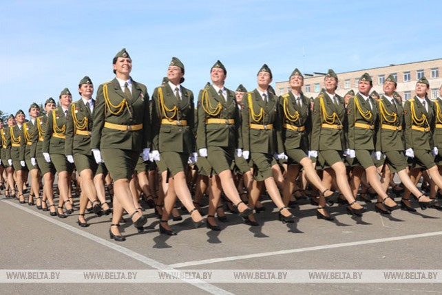 Тренировка пеших расчетов парада ко Дню Независимости прошла в Минске