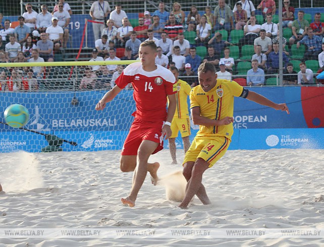Сборная Беларуси по пляжному футболу победила на старте II Европейских игр