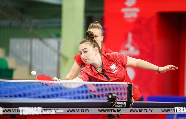Полуфинальные матчи в командном первенстве по настольному теннису среди женщин проходят на II Европейских играх