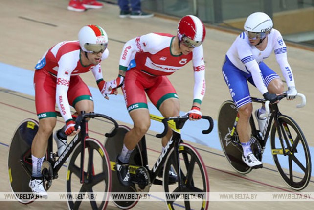 Белорусские велогонщики заняли седьмое место в мэдисоне на II Европейских играх