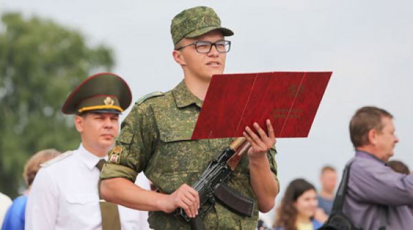 Студенты военной кафедры Гомельского государственного медицинского университета приняли присягу в Брестской крепости