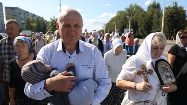 Крестный ход в честь празднования Успения Пресвятой Богородицы прошел в Витебске