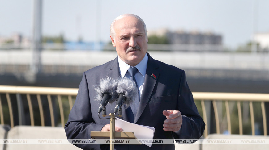 Лукашенко принял участие в торжественной церемонии открытия Западного обхода Бреста