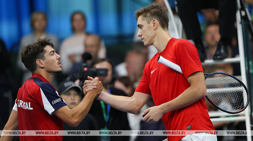 Белорусские теннисисты сравняли счет в матче Кубка Дэвиса с португальцами