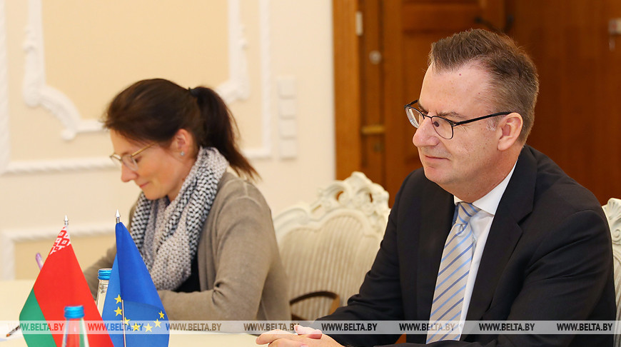 Румас встретился с главой представительства Евросоюза в Беларуси