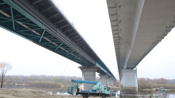 Под Гомелем начались испытания нового моста через Сож