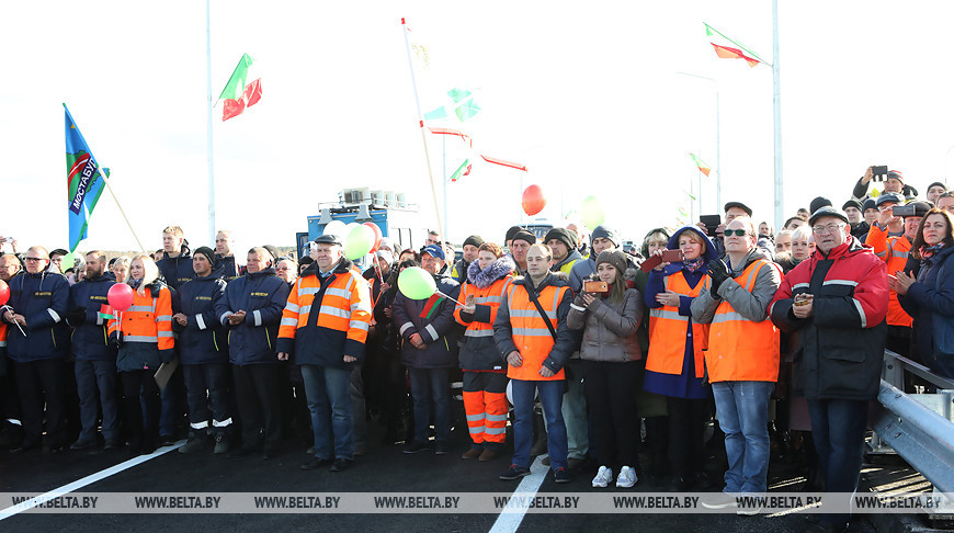 Движение по новому мосту через Сож открыто в Гомельском районе