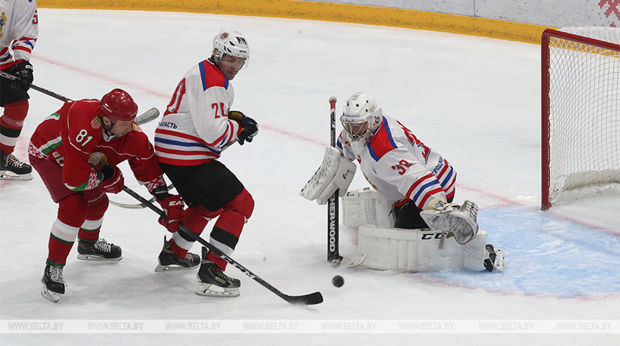 Хоккейная команда Президента Беларуси победила гродненцев в матче любительского турнира