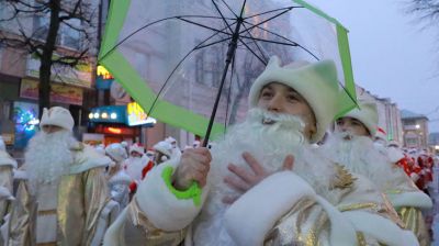 Шествие Дедов Морозов в Могилеве