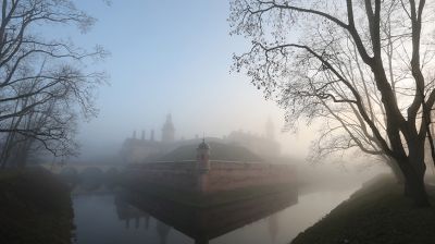 Туман в Несвижском замке