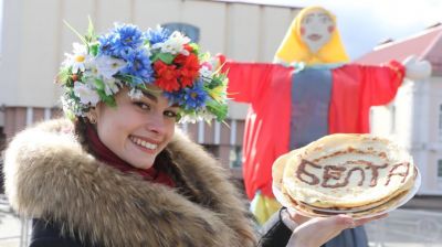 В Полоцке празднуют Масленицу