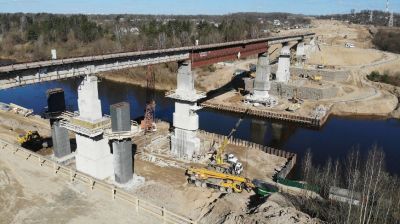 Монтаж пролетов обновленного моста в Гродно планируют начать в мае