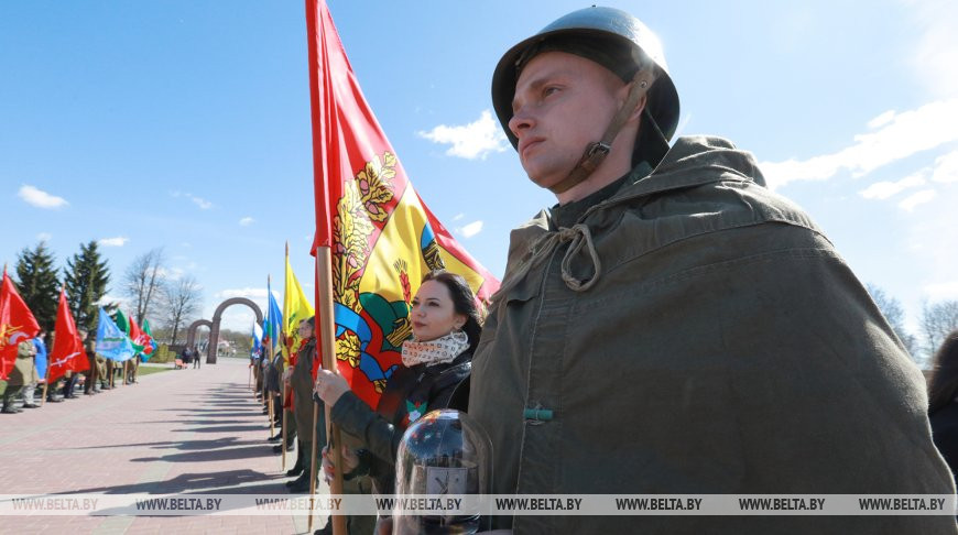 Финальный этап акции "Во славу общей Победы" в Могилевской области прошел на Буйничском поле