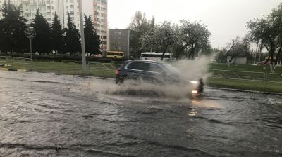 В Гомеле прошел сильный ливень