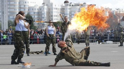 Празднование Дня десантников прошло в центре Минска