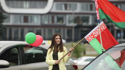 Автопробег в поддержку мира и спокойствия в Беларуси