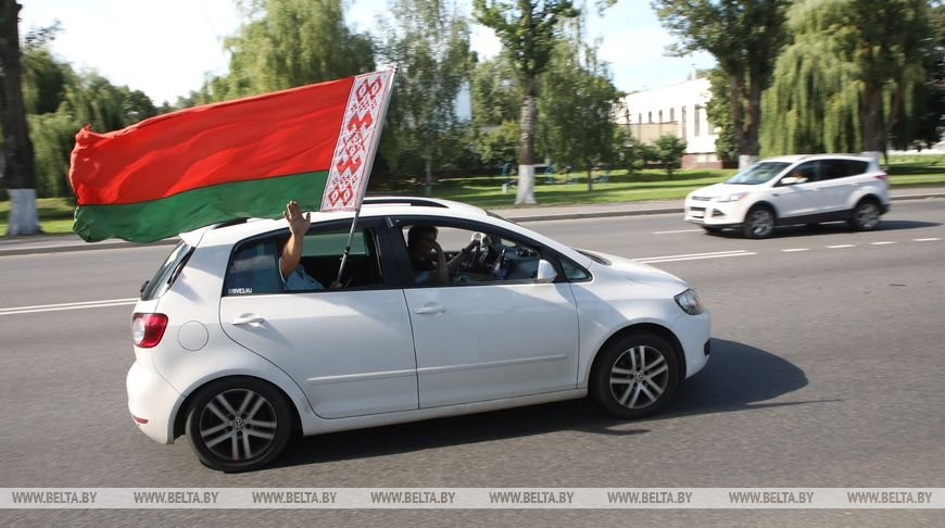 Автопробег "За Беларусь" прошел в Гомеле