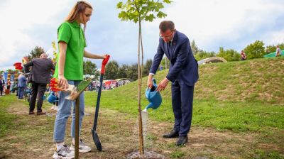 Аллею городов-столиц Дня письменности заложили в Белыничах