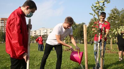 Сквер к 100-летию комсомола заложили в Гродно