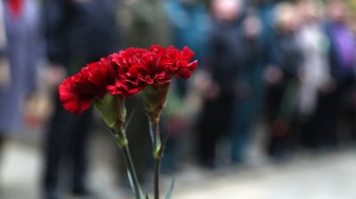 Останки 17 бойцов Красной армии перезахоронили в Чаусском районе