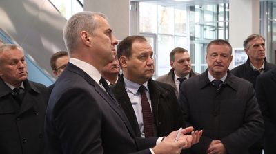 Головченко посетил ОАО "Могилевлифтмаш"