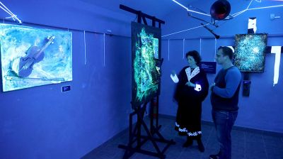 Выставка светодинамической живописи откылась в Витебске