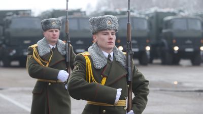 Новую технику белорусского производства передали на вооружение 74-му отдельному полку связи