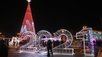 В Гомеле засияли огни на главной елке