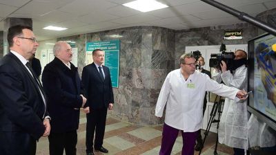 Лукашенко посетил Могилевскую областную клиническую больницу