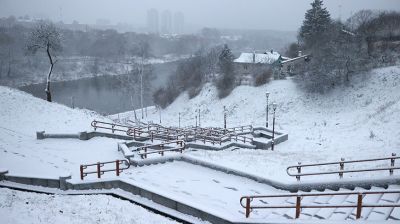 В Гродно в канун Рождества выпал снег