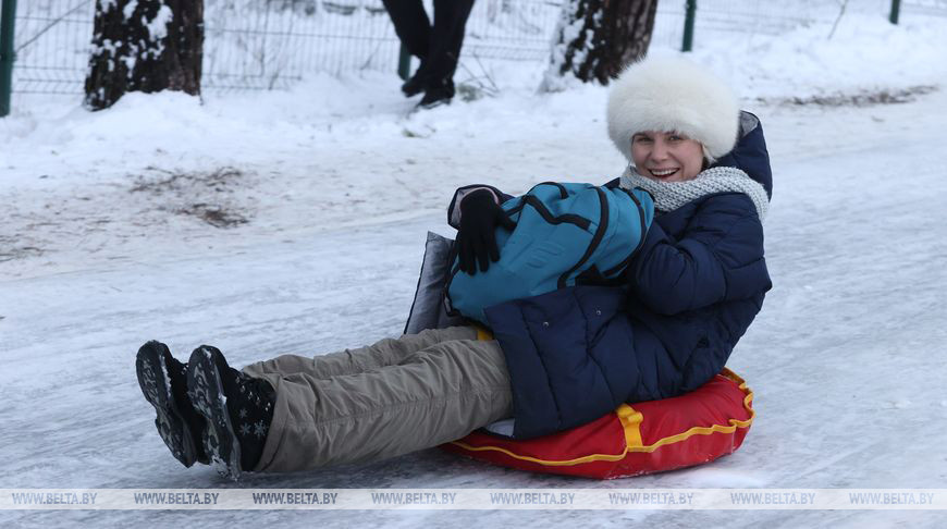 Лыжероллерную трассу под Барановичами посещают тысячи любителей зимнего отдыха