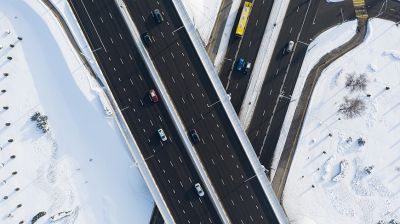 Путепровод на развязке пр.Победителей и ул.Орловской