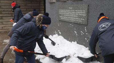 Патриотический трудовой проект "Зимний маршрут" стартовал в Могилеве