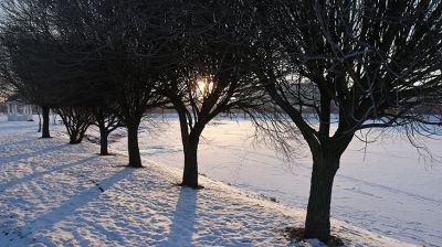 Морозное утро в Гомеле