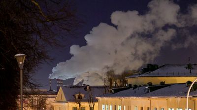 Морозный вечер в Минске
