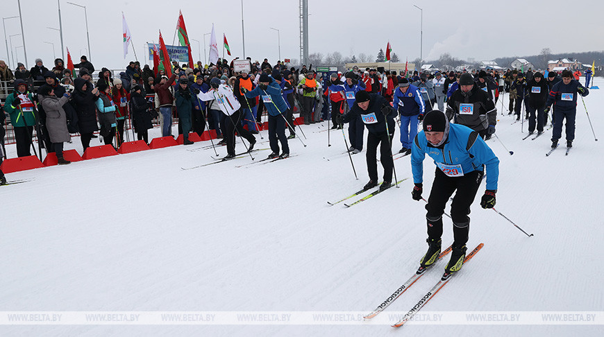 Более 1 тыс. спортсменов-любителей собрал праздник "Гомельская лыжня - 2021"