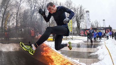 Забег Bison Race прошел на стадионе "Динамо" в МинскеBison Race открывает сезон в беговом движении