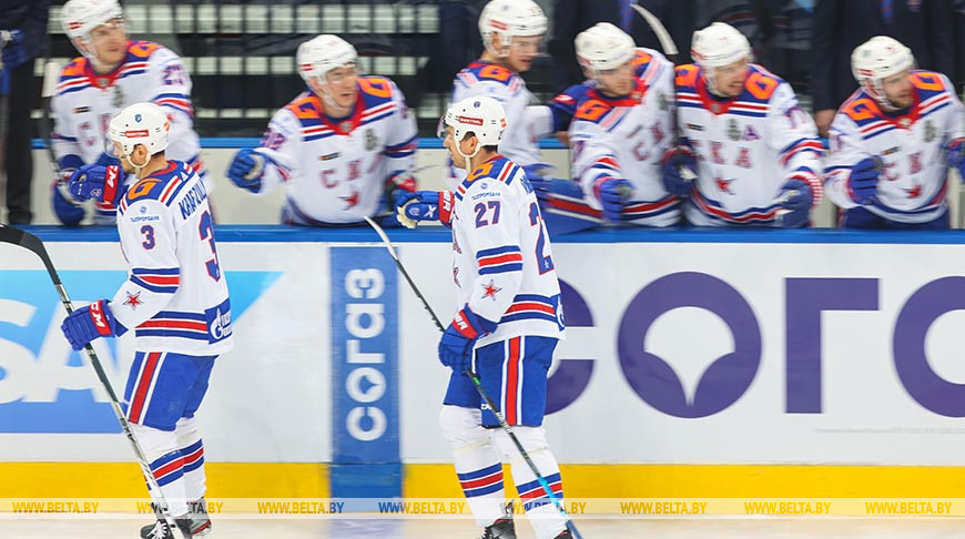 Хоккеисты минского "Динамо" уступили СКА в третьем матче серии плей-офф Кубка Гагарина