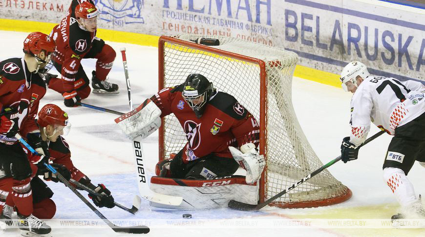 Хоккеисты "Немана" выиграли у "Гомеля" и сравняли счет в четвертьфинале чемпионата Беларуси