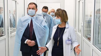 Головченко посетил РНПЦ эпидемиологии и микробиологии