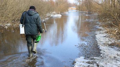 В Петриковском районе подтоплен участок автодороги Лучицы-Хвойня