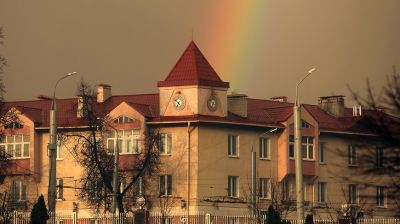Первая весенняя радуга в Гродно