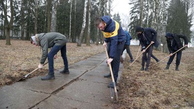 Акция по благоустройству мемориала на месте сожженной деревни прошла в Могилевском районе