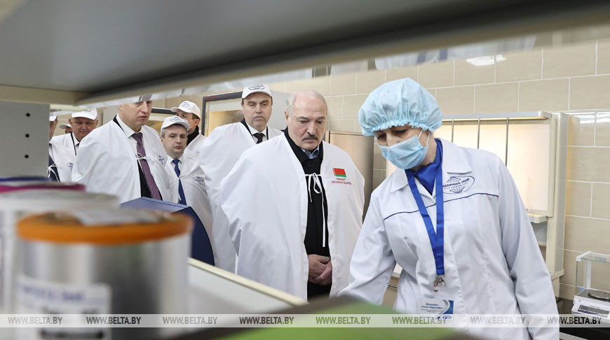Лукашенко посетил "Молочный мир" в Гродно