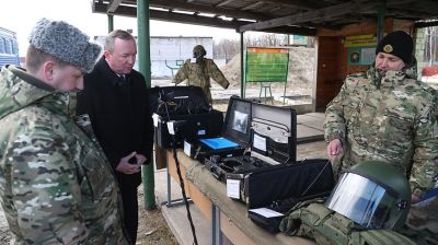 Мартынюк посетил бригаду внутренних войск МВД в Могилеве