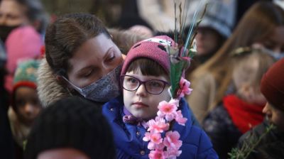 Католики отпраздновали Вербное воскресенье